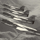 A formation of F-104A Starfighters, the last A models to be built (US Air Force)